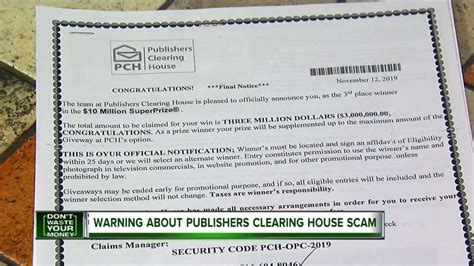 forrest county publishers clearing house scam.